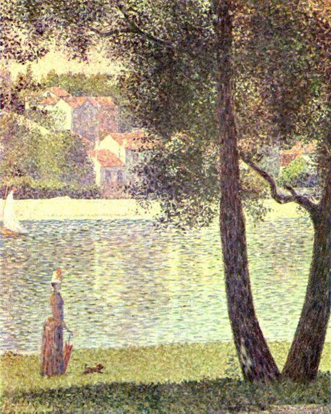 Georges Seurat Die Seine bei Courbevoie oil painting picture